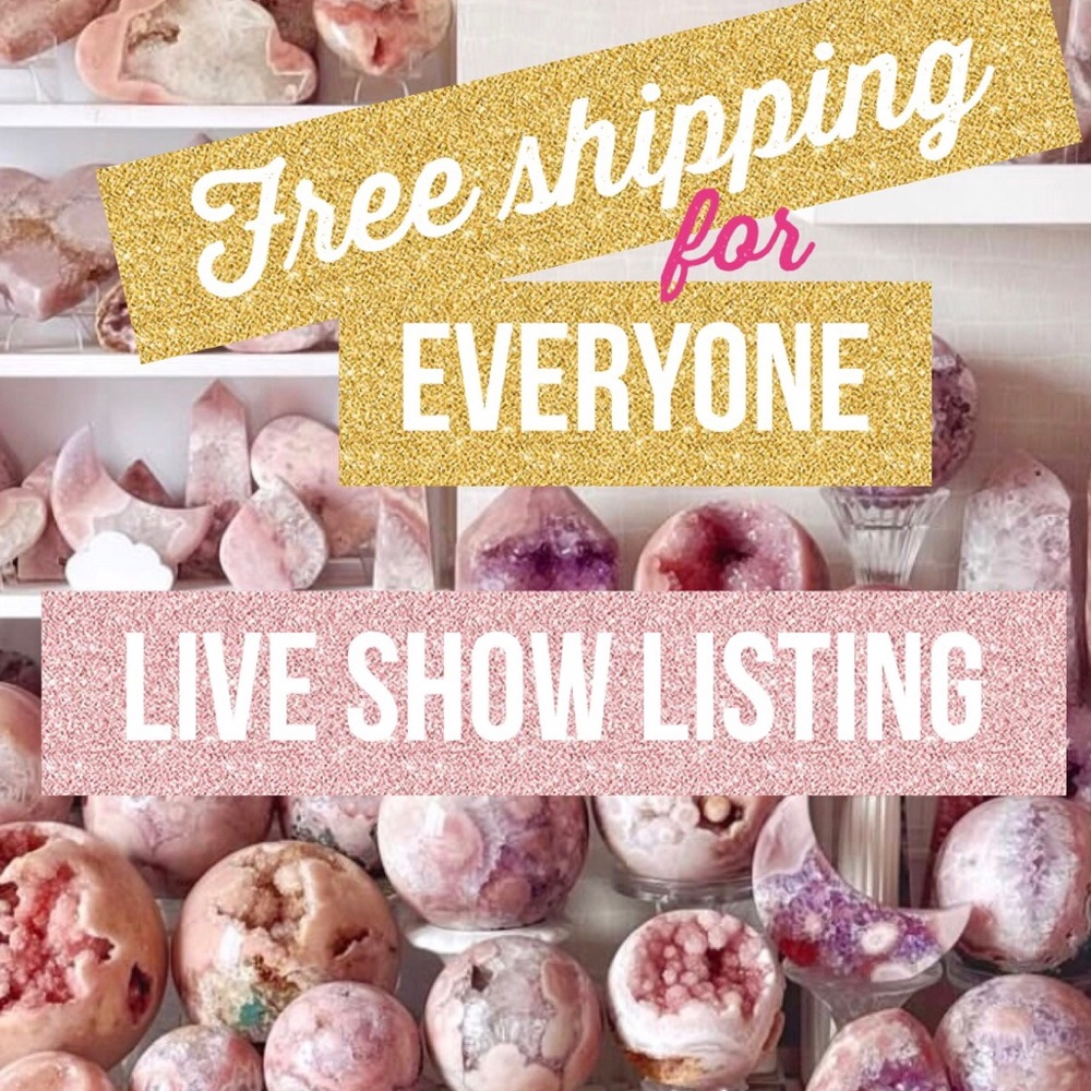 LIVE SHOW LISTING🩷Crystals🩷Jewelry🩷Bags🩷Accessories🩷No returns/cancellations